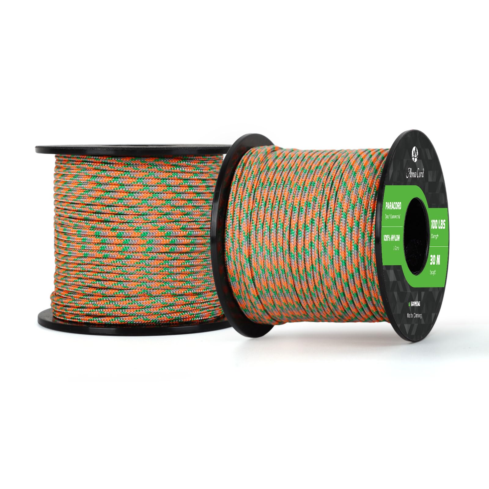 Abma Cord Paracord 100 lbs 2mm 100% Nylon 30M - Sherbet