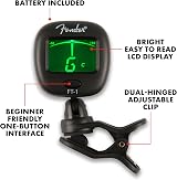 Fender FT-1 Pro Clip-On Tuner Gen 2 for Electric Acoustic Bass Ukulele Black view 5