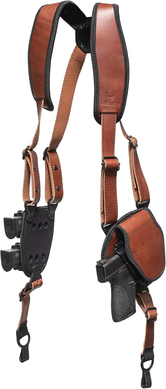 Alien Gear ShapeShift Shoulder Holster (Brown Leather) for
