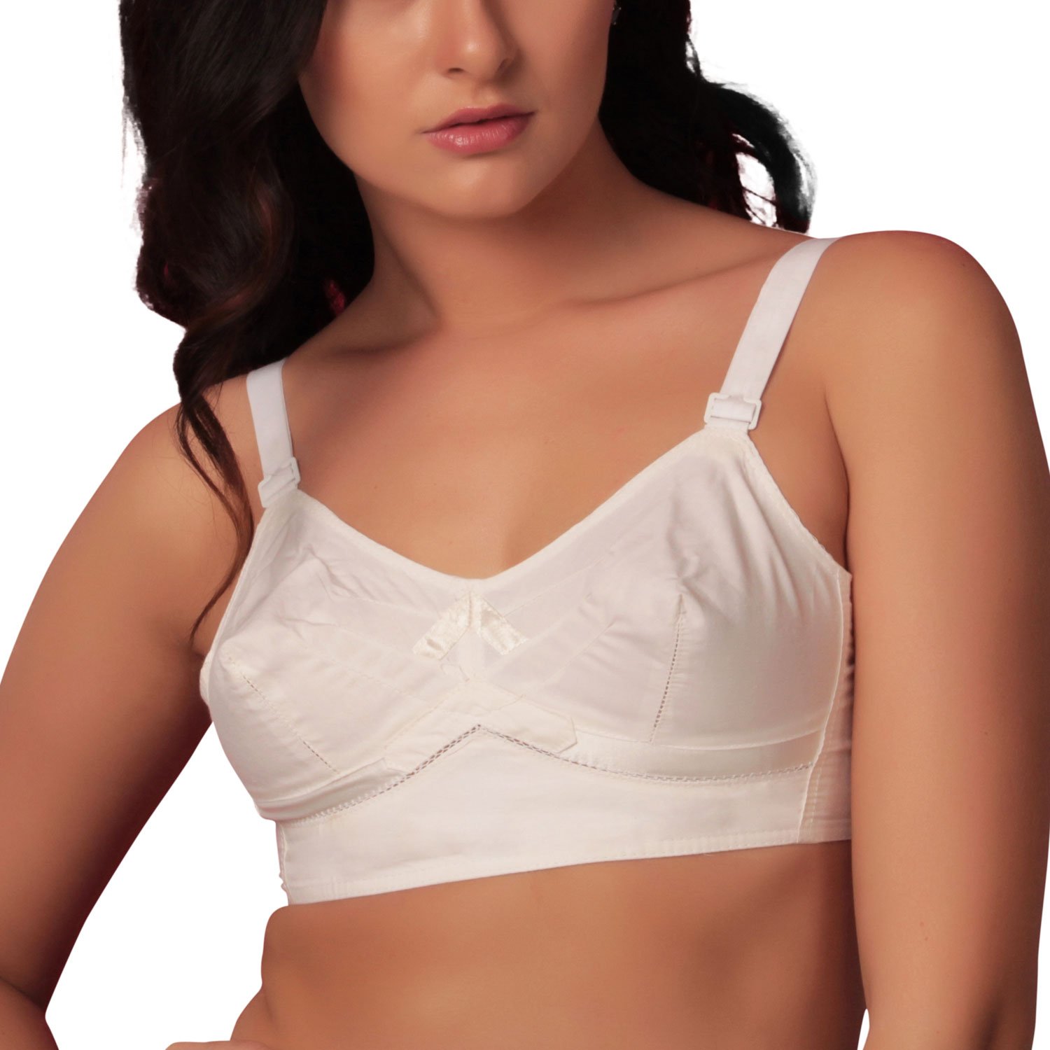 Buy Sona Women's Dynamic Full Coverage Cotton Bra White38D at Amazon.in
