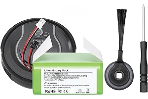 WIRELESSFINEST Shark RVBAT850 Replacement Battery For Shark Ion Robot RV750 RVBat850, Shark Ion R75 RV85 RV761 RV850 RV700_N RV720_N RV700 RV720 RV750 RVBAT700 RV1000S RV1100VL RV101AE UR1000SR Vacuum Battery Part
