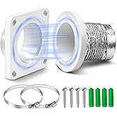 Magnetic Dryer Vent Coupling-Quick Connection and Disconnection Strong Magnet Self-Alignment Design Quick-Installation Dryer Magnetic Vent Connector Airtight Seal Dryer Vent Connector Kit