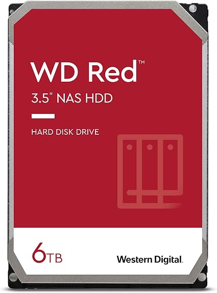 Wd Red 6 To Nas 3 5 Disque Dur Interne Classe 5400 Rpm Sata 6 Gb S Smr 256 Mo Cache Amazon Fr Informatique