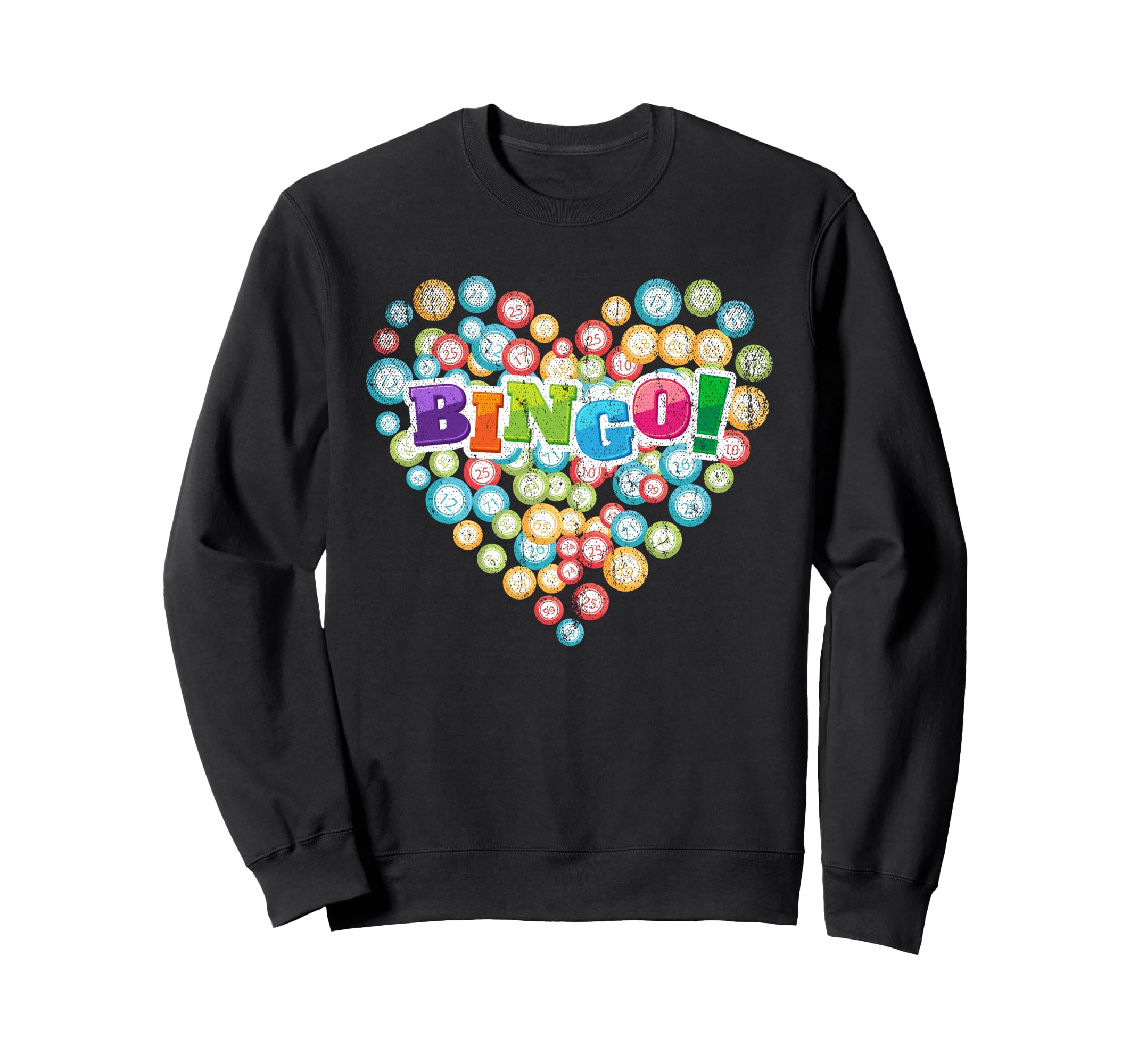 Heart Bingo Player Gambling Lottery Bingo Caller Gift Bingo Sweatshirt