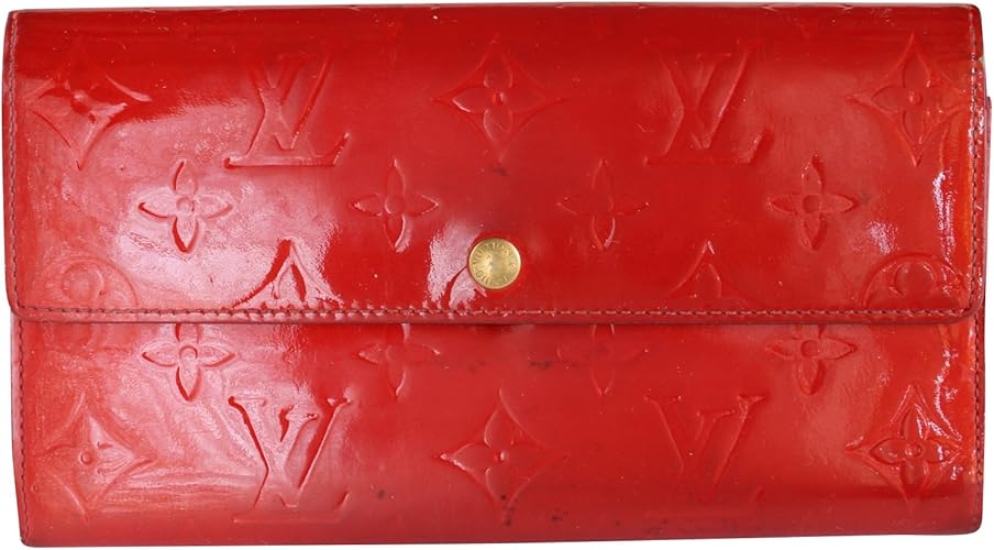 Amazon ルイヴィトン Louis Vuitton ヴェルニ 赤 長財布 M 財布