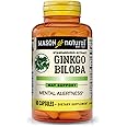 MASON NATURAL Ginkgo Biloba, Supports Brain Function & Mental Alertness, Herbal Supplement, 60 Capsules