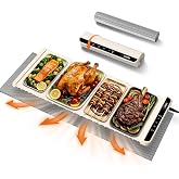LNNIW Warming Mat for Food, 36x15 Inch,White, Fast Heat, Child Lock | Includes heat-resistant pad. Perfect for chafing dishes, buffet &amp; parties. Easy to clean &amp; store. 6 settings, timer &amp; lock.