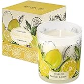 ROMIIE ZOI Scented Candle - Sicilian Lemon- 6oz Aromatherapy Soy Wax Jar Candle for Home, Gifts for Women - 170g