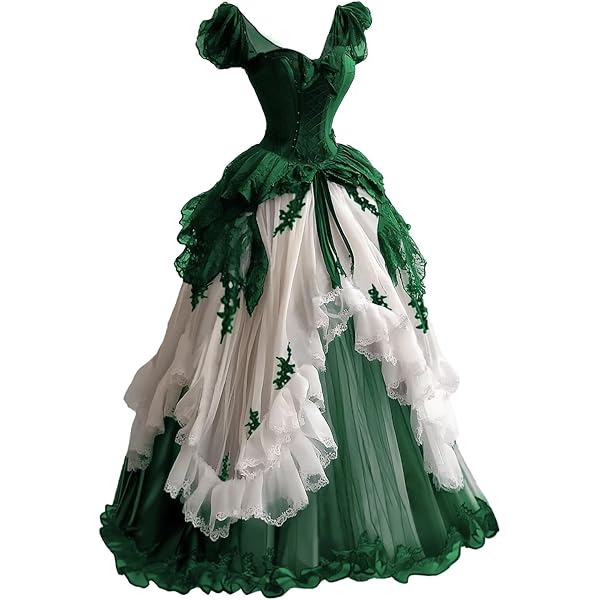 green victorian wedding dress Light Green Floral Prom Dress with 3D Flower and V-Neck 22272 Custom Colors / US6