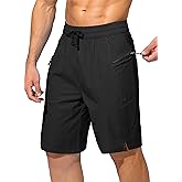 Men's Swim Trunks Quick Dry Board Shorts with Zipper Pockets Beach Shorts Bathing Suits for Men - No Mesh Liner