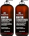 BOTANIC HEARTH Biotin Shampoo and Conditioner Set - with Ginger Oil & Keratin for Hair Loss and Thinning Hair - Fights Hair Loss, Promotes Hair Growth - Sulfate Free - for Men and Women BOTANIC HEARTH Biotin Shampoo and Conditioner Set - with Ginger Oil & Keratin for Hair Loss and Thinning Hair - Fights Hair Loss, Promotes Hair Growth - Sulfate Free - for Men and Women, 16 fl oz x 2