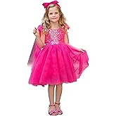 LalaMira Girls Sequin Dress Toddler Party Sparkly Dress Flower Girl Dress Pageant Birthday Graduation Easter Photo Shoot