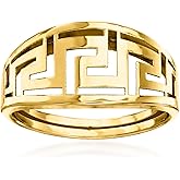 Ross-Simons Italian 14kt Yellow Gold Greek Key Ring