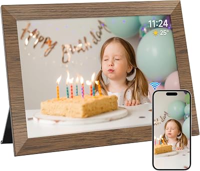 AHOWAI 32GB 10.1 Inch WiFi Digital Photo Frame IPS 1280x800 Touch Frameo