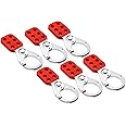 TRADESAFE Lock Out Tag Out Hasp - 1-1/2 inches Jaw Diameter Steel Lockout Hasp, Nylon Handle, Tamper-Proof and Impact-Resistant Loto Hasp, 6 Pack