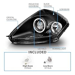AmeriLite Black LED Dual Halo Projector Replacement