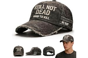 Still Not Dead Cap, Ain't Dead Yet Hat - Funny Saying Humorous Baseball Caps, Vintage Dad Hat Break Distressed for Men Women