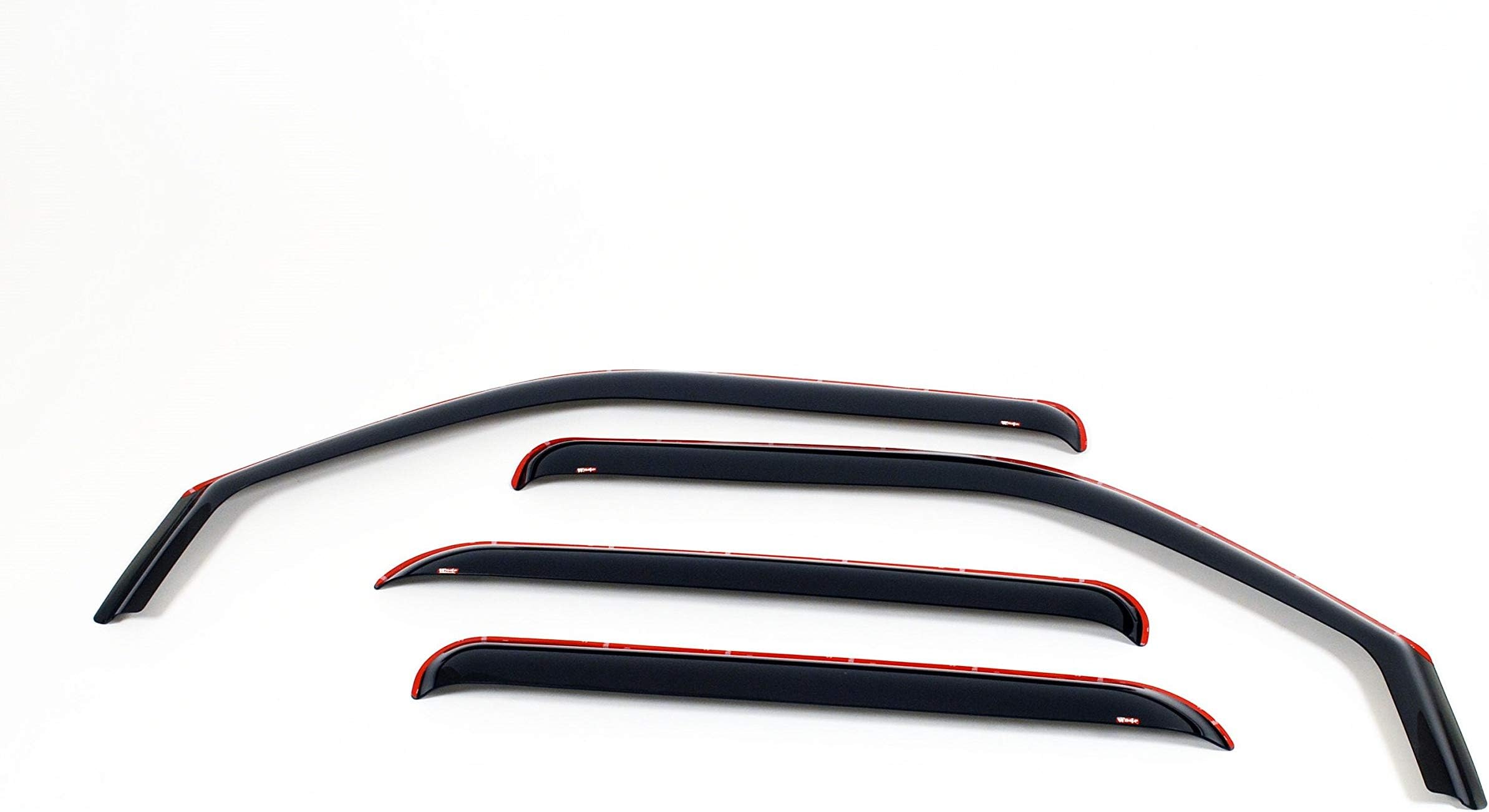 Wade 4-Piece in-Channel Wind Deflectors Vent Visors for a Jeep Wrangler JK Unlimited (4 Door) 2007-2018