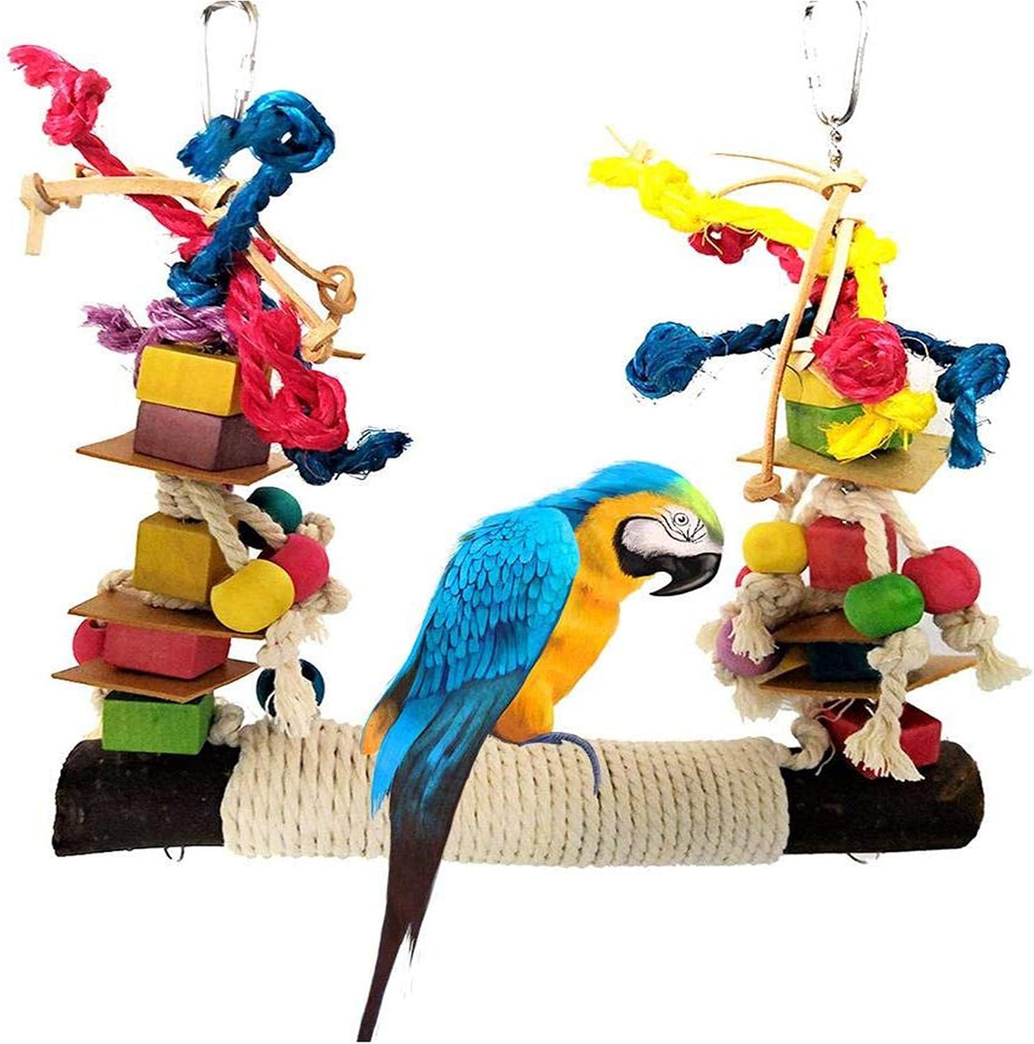HPiano Parrot Toy, Bird Toy, Parrot Bite Toy, Bridge Ladders, Swing Perched Bird Toy, Climbing Toy - Image 4