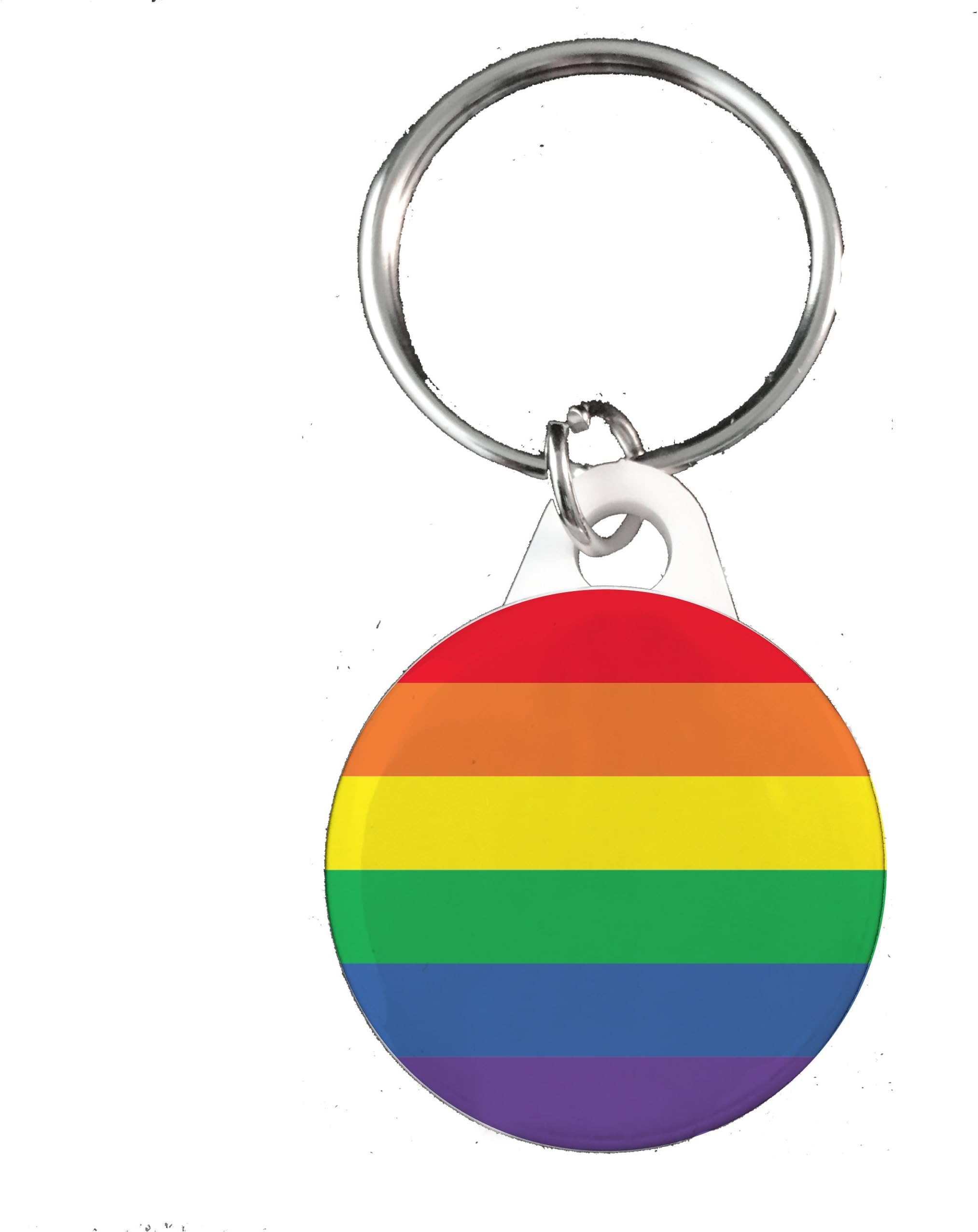 Funky Gifts Rainbow Flag 45mm Keyring
