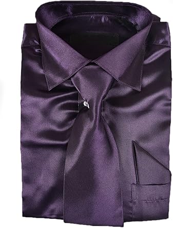 camisa color uva para hombre