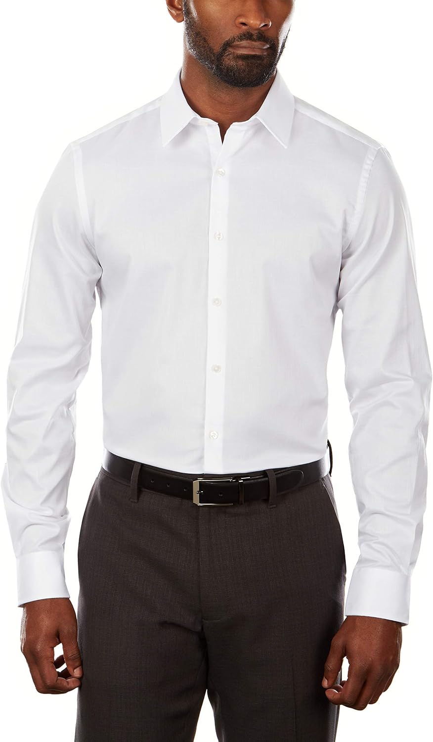Van Heusen Men's Dress Shirt Slim Fit Flex Collar Stretch Solid at  Men’s Clothing store