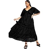 City Chic Women's Plus Size Ana Tie Dress