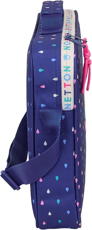 BENETTON DROP - Cartera Extraescolares, Maletín Portatodo, Bandolera, Cómoda y Versátil, Calidad y Resistencia, 38x6x28 cm