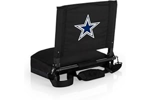 PICNIC TIME NFL Unisex-Adult NFL Gridiron Stadium Seat, Lightweight, Portable Folding Chair for Bleachers and Benches