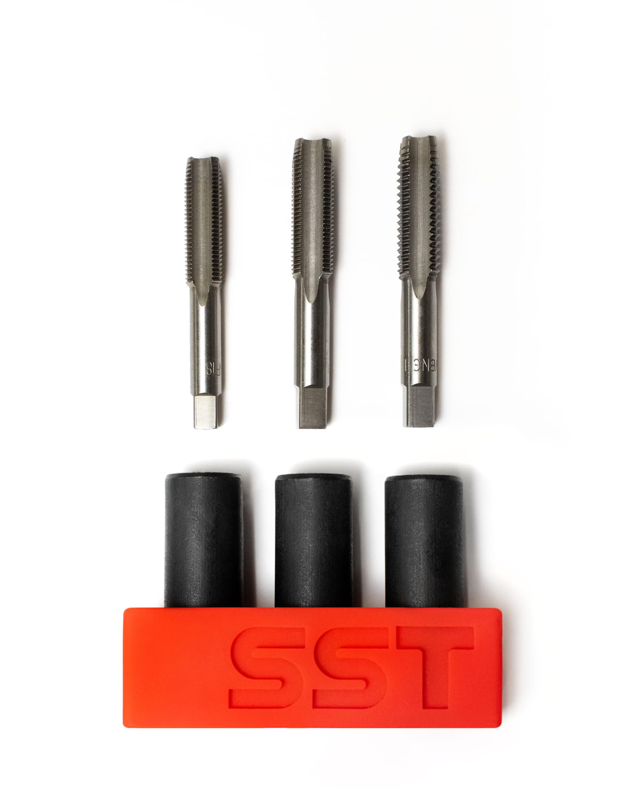 Photo 1 of SST - Tap Socket Wrench - 3-Piece Adapter Set - Snug, Secure, & Durable - Easy Storage & Organization - Fits All Number & Fractional M.C.T.I. Standard Taps - Up to 1/2" - Designed in the USA