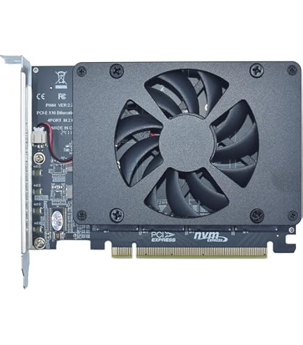 Amazon.com: SilverStone Technology ECM40 PCIe 4.0 x16 to 4 x M.2