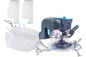 POOLCENT Heavy-Duty Cordless Rechargeable Pool Leaf Vacuum, 31GPM Ultra Strong Suction, 3 in 1 Cleaning Solution – Deep, Shallow & Surface Skimmer, for Above Ground Pools & In Ground Pools