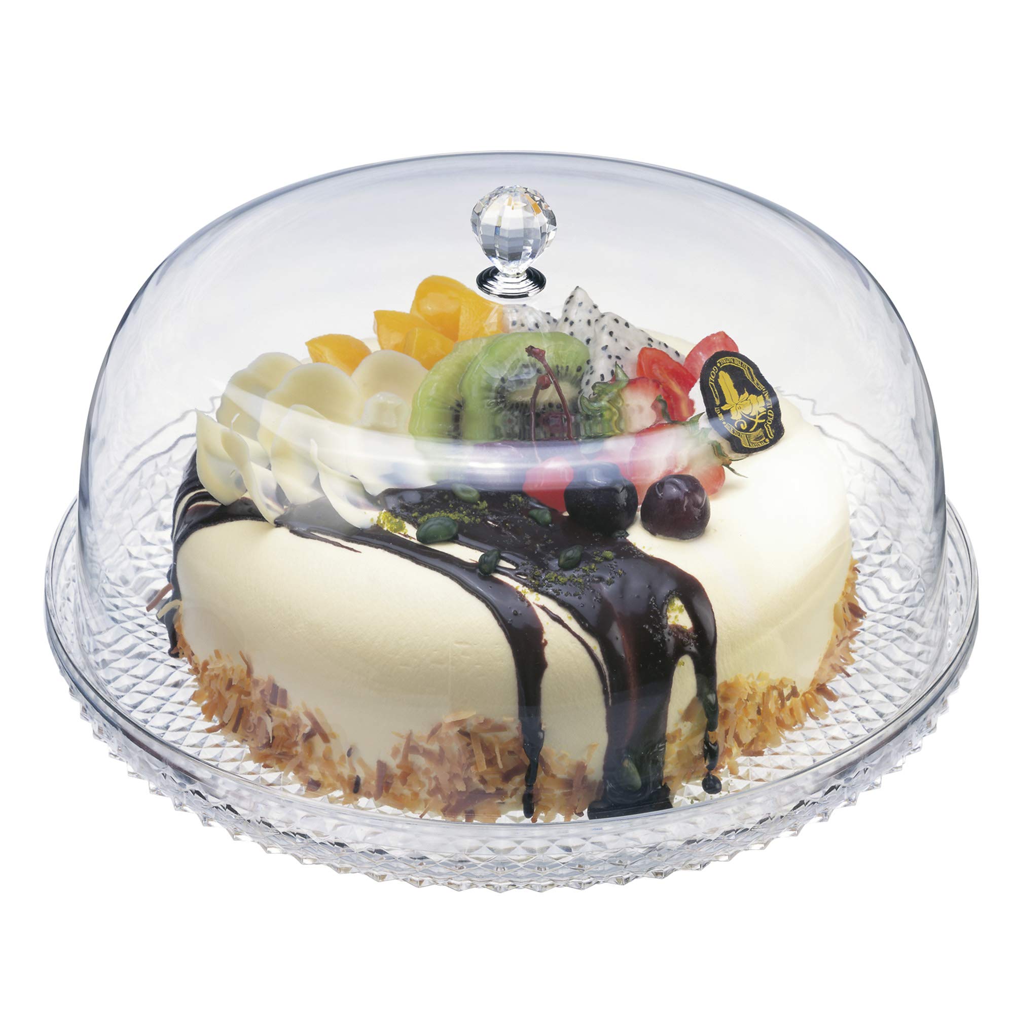 Photo 1 of Amazing Abby - Kate - 12-Inch Acrylic Cake Plate with Dome, Plastic Cake Stand with Cover, Serving Platter with Lid, BPA-Free and Shatter-Proof, Perfect for Display, Party, Entertaining, and More