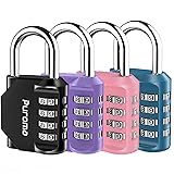 Puroma 4 Pack Combination Lock Multicolor for