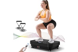 SEDOZIK Vibration Plate Exercise Machine, 400 Lbs Capacity Whole Body Vibrating Plate for Lymphatic Drainage, Weight Loss Fat Burner for Home Workout Women Men