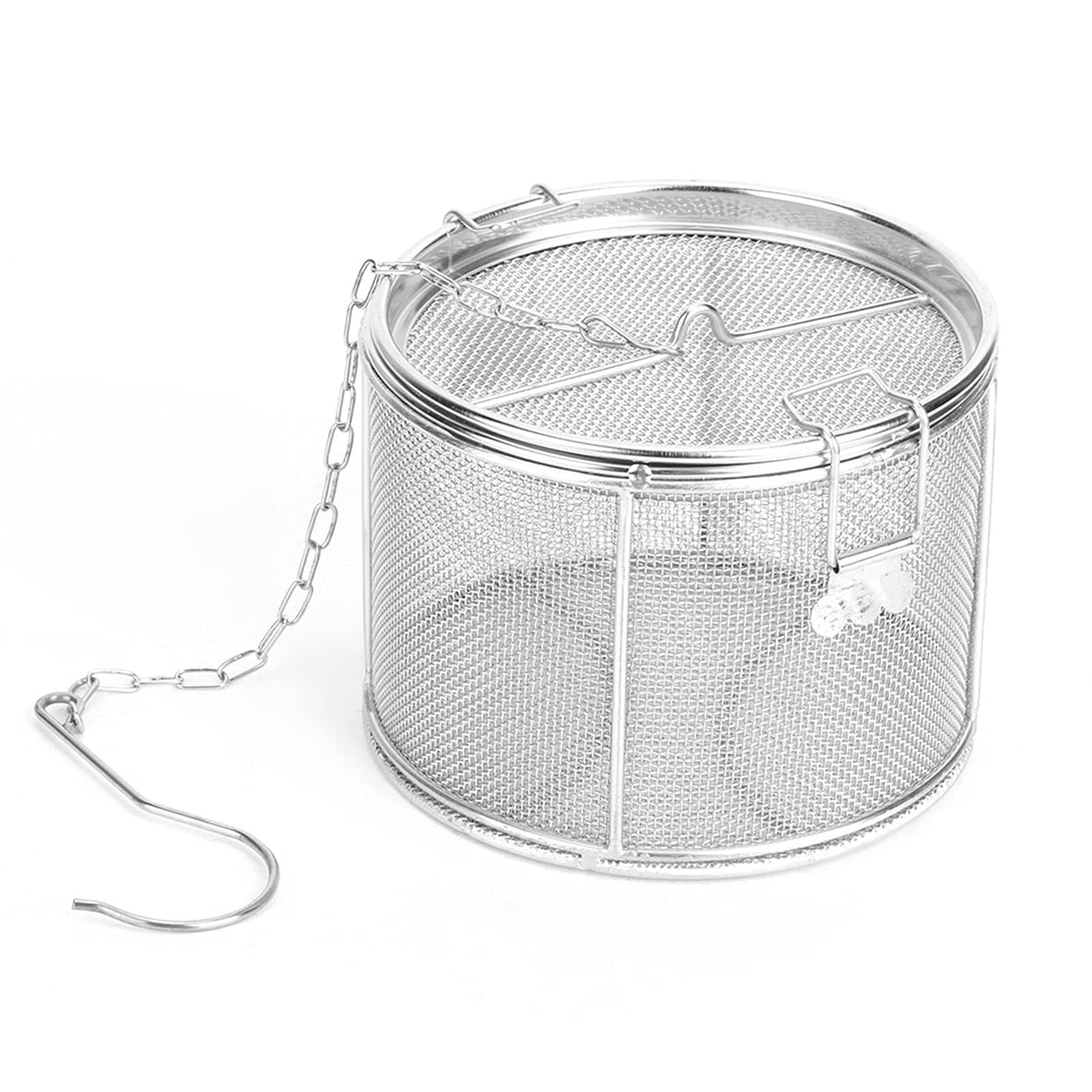 Stainless Steel Tea Ball Strainer Soup Seasonings Spice Separated Basket Filter(14 * 10)