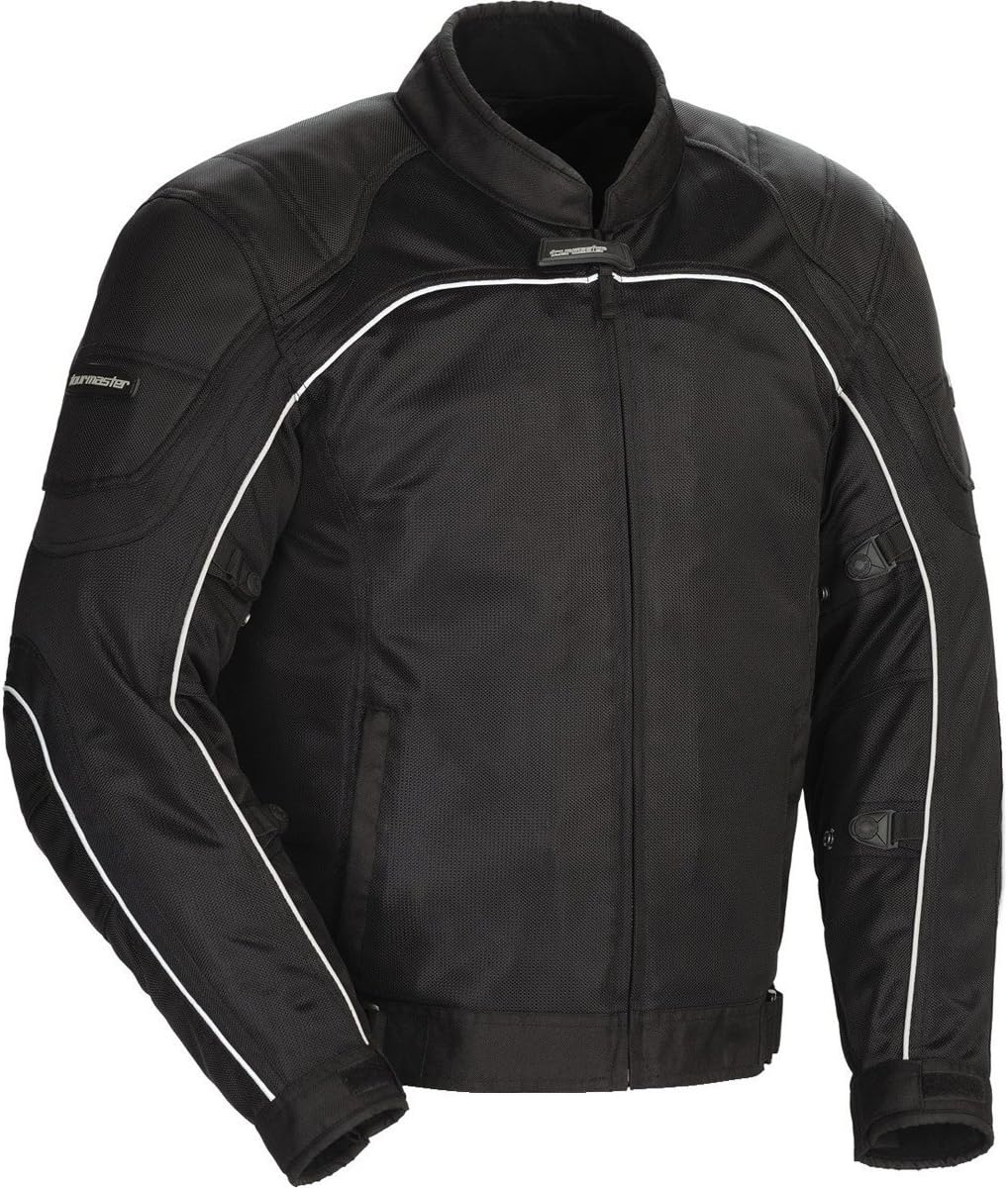 Tour Master Saber 4.0 Mens Textile Motorcycle Jacket - Black/Black Small