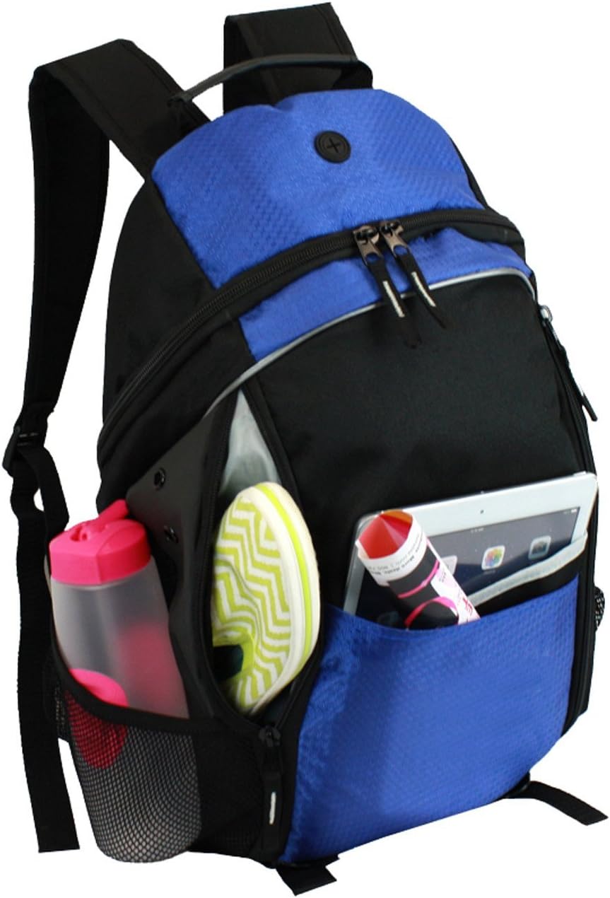 backpack with two side pockets