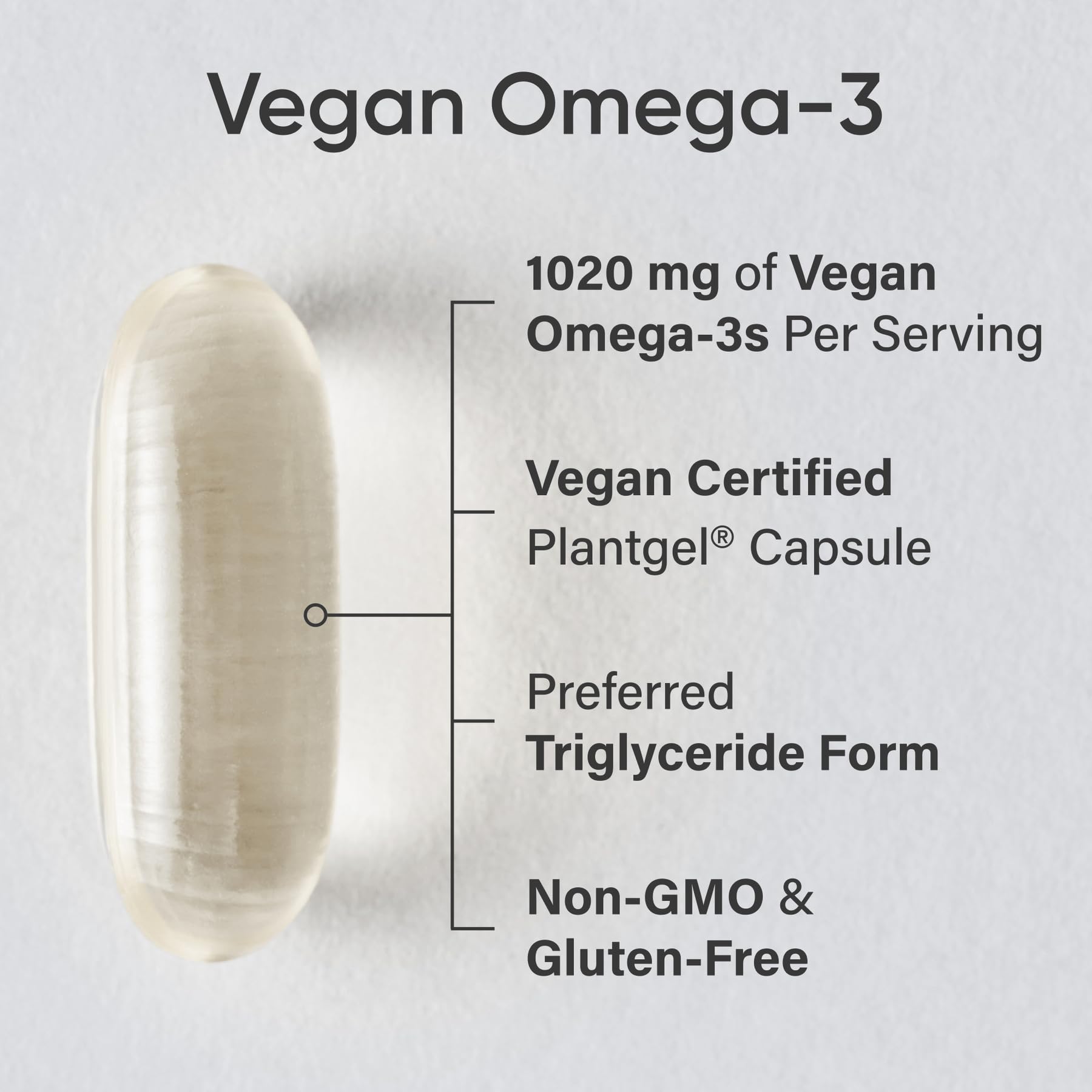 Sports Research Vegan Omega-3 Fish Oil Alternative from Algae Oil - Highest Levels of Vegan DHA & EPA Fatty Acids | Non-GMO Tested - 60 Veggie Softgels (Carrageenan Free)