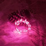 Dalugo Pink Battery Fairy Lights 3M 30 LED for Girls Bedroom Valentine's Day view 4