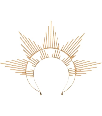 Amazon.com: Fantherin Mary Halo Crown Headband Spiked Zip  display picture 1