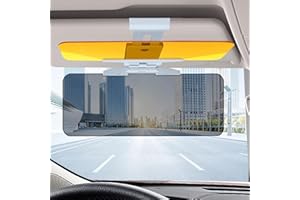 Sun Visor for Car Universal Anti-Glare Polarized Visor Extender, 2 in 1 Car Anti-Glare Visor for Day & Night, Snap-On Fit wit