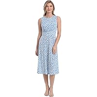 Chaps Women's Floral Fit-and-Flare Dress Dress, col Creme/Waikiki Blue/Multi, 10 at Amazon Women's Clothing store Chaps Women's Floral Fit-and-Flare Dress Dress, col Creme/Waikiki Blue/Multi, 10 at Amazon Women's Clothing store