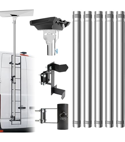 VEVOR Starlink Gen 3 RV-Leiterhalterung - 360° Verstellbar, Stahl, Für Wohnmobile Und V3