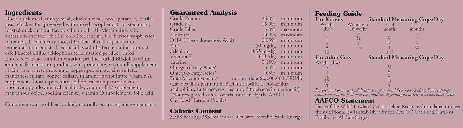 taste of the wild lowland creek