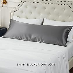 Bedsure Body Pillow Cover 20x54 Inches - Dark Grey