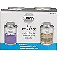 Harvey's 019530 Primer/Cement, 4 Oz Twin Pack Box