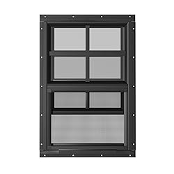 WRISIN 2 Pack Shed Windows 12" W x 18" H Flush