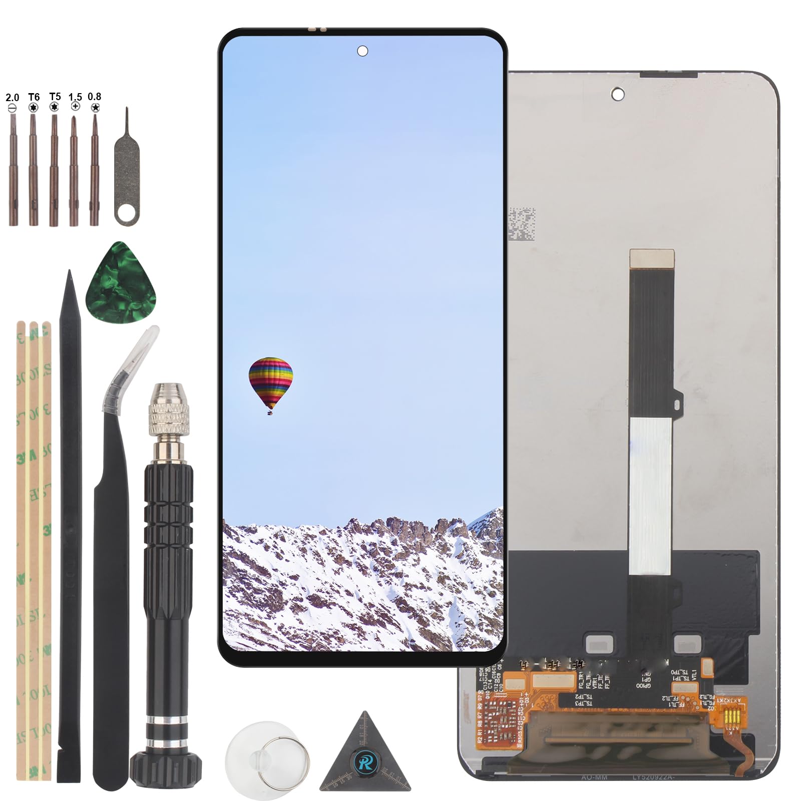 RongZy YWL-OU For Xiaomi Mi 10T Lite 5G LCD Screen Digitizer Touchscreen Mounted with Tools (Black)