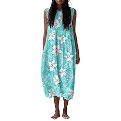 Boho Dresses Summer Fall Cotton Linen Midi Dresses